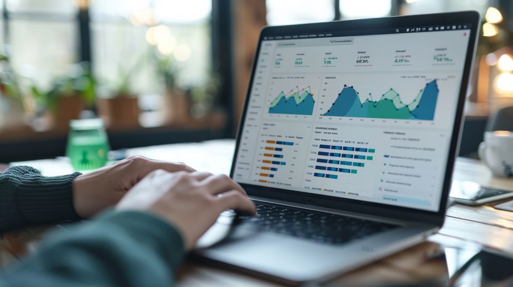 Digital Marketer on Laptop